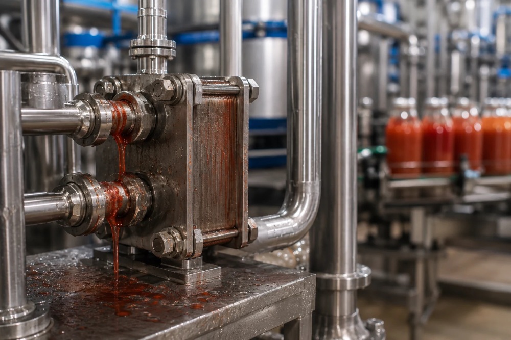 How to Prevent Leakage in Acidic Food Processing with Specialized Sanitary Heat Exchangers