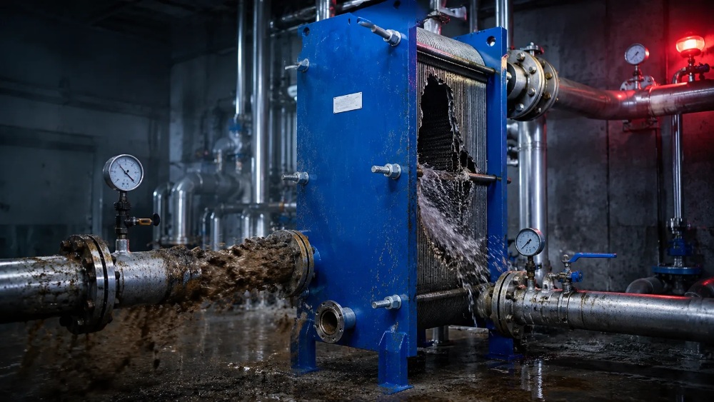 New Pipeline Water Test, Heat Exchanger Cracked Inside Finding the Fatal Risk of Missing Filters